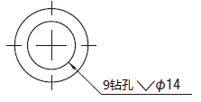 2010年修订后的制图符号（摘自JIS B 0001：2010）